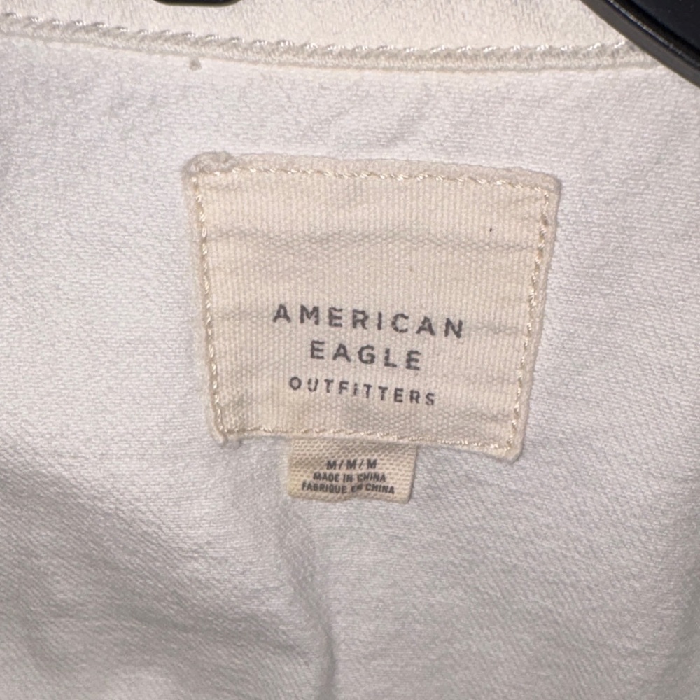 American Eagle Outfitters White Jean Jacket - Picture 5 of 8